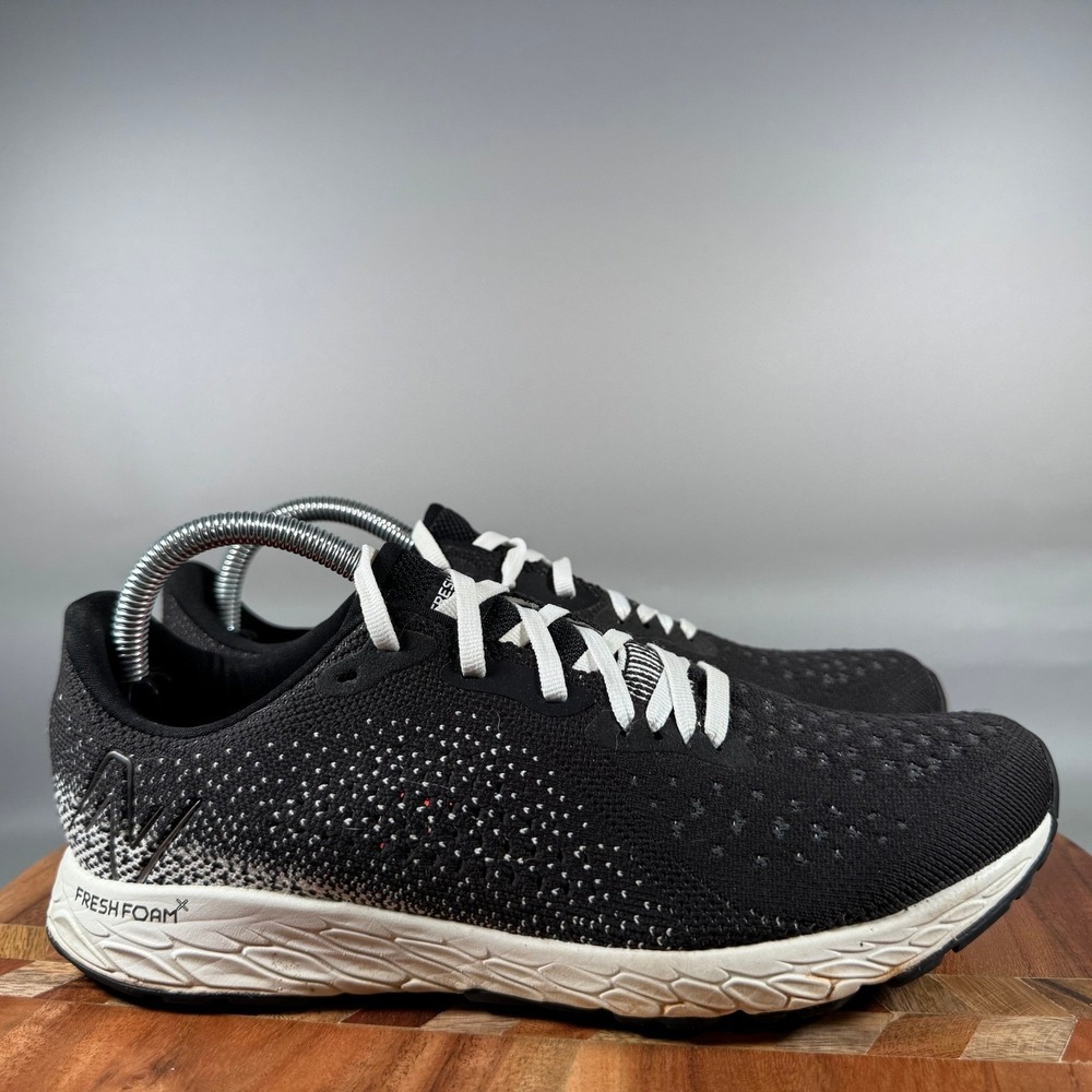 New Balance Fresh Foam X Tempo v2 Black White Running Shoes WTMPOWB2 Womens 10